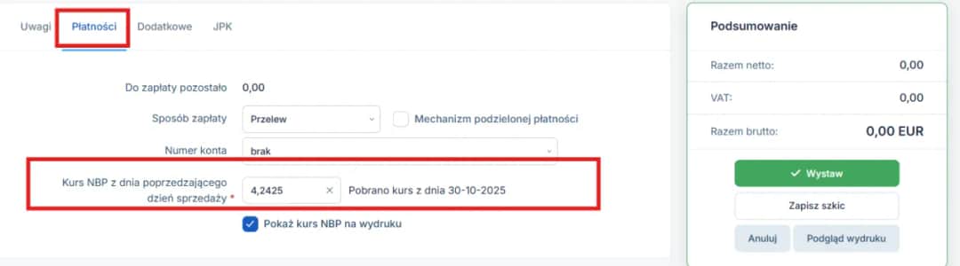 Zapłata za fakturę w euro: Jaki kurs NBP wybrać i rozliczyć różnice?